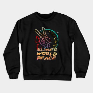 World International Day Of Peace September 21st Crewneck Sweatshirt